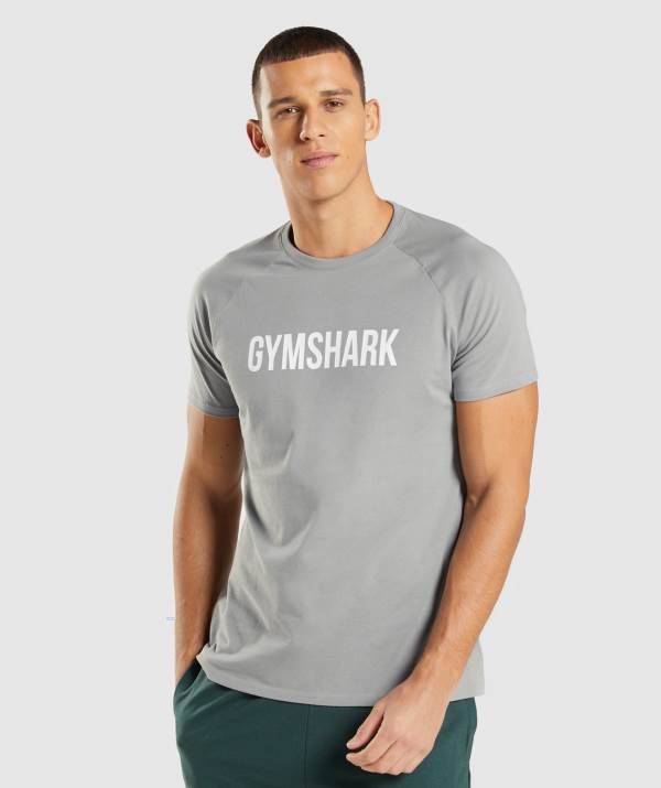 Panske Tricka Gymshark Apollo Siva | KY4789612